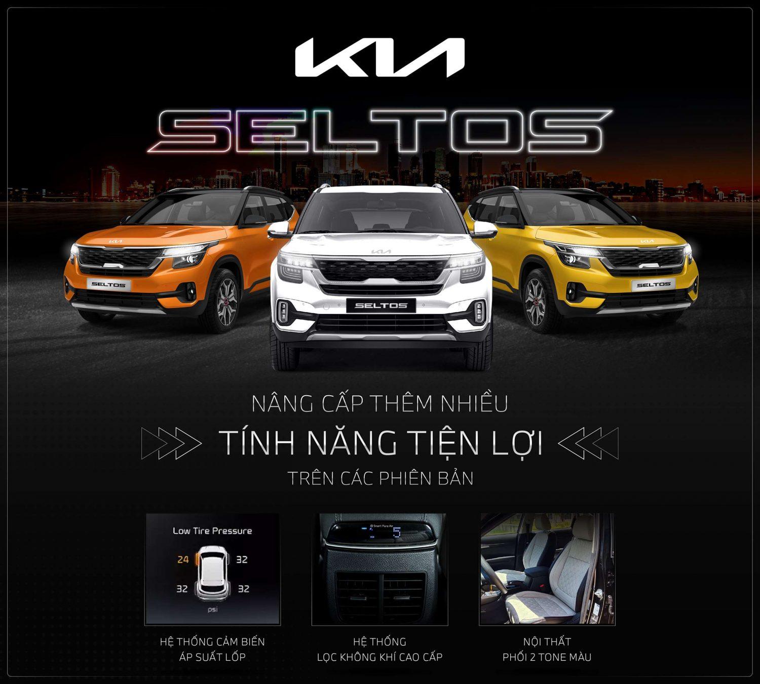 Kia Seltos 1.4 gia tăng trang bị tất cả phiên bản, thay đổi nhận diện với logo mới